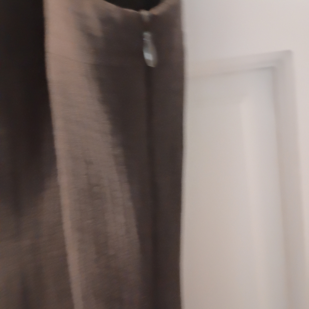 Armani Crinkle/Waffle Weave Bateau Shift In Espresso - Picture 7 of 10